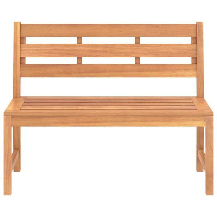 Banc de jardin 114 cm Bois de teck solide - Photo n°3