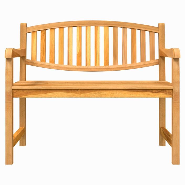 Banc de jardin 114x59x87 cm bois de teck solide - Photo n°3