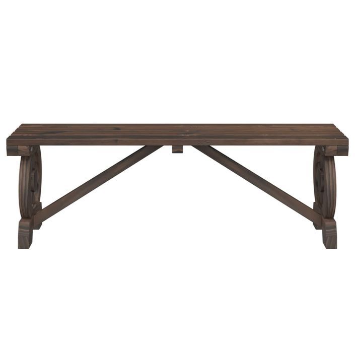 Banc de jardin 115 cm bois de sapin massif - Photo n°4