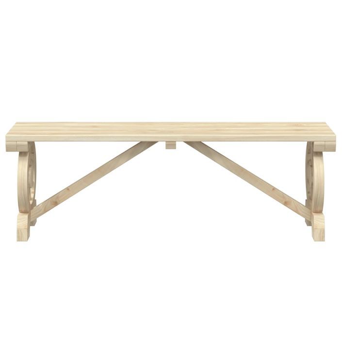 Banc de jardin 115 cm bois de sapin massif - Photo n°4