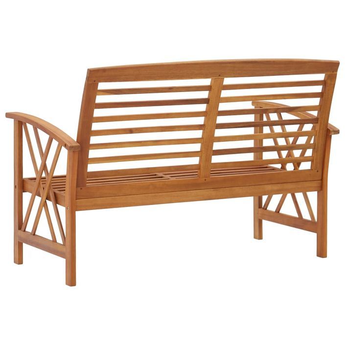 Banc de jardin 119 cm Bois d'acacia solide - Photo n°4