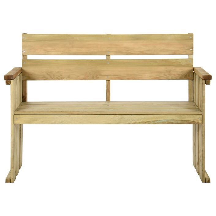 Banc de jardin 121 cm Bois de pin imprégné - Photo n°2