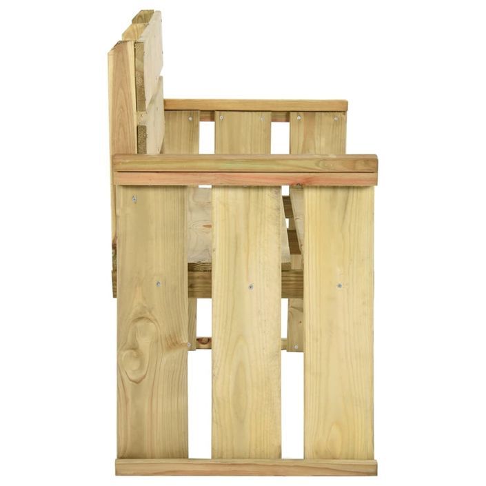 Banc de jardin 121 cm Bois de pin imprégné - Photo n°3