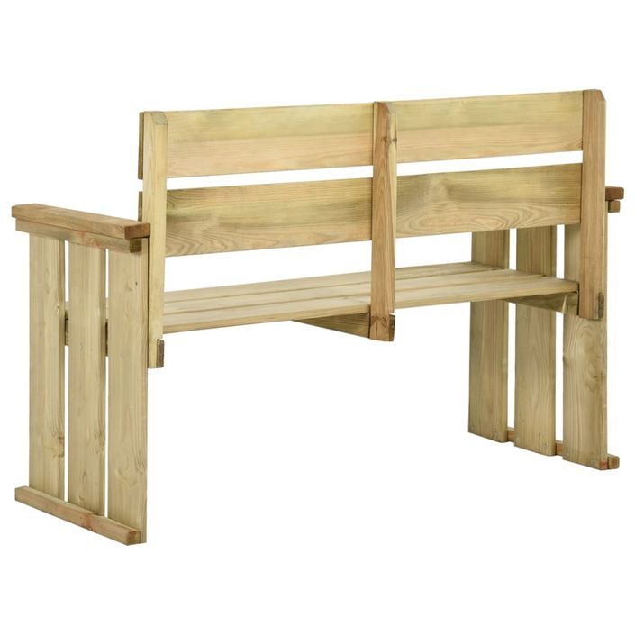 Banc de jardin 121 cm Bois de pin imprégné - Photo n°4