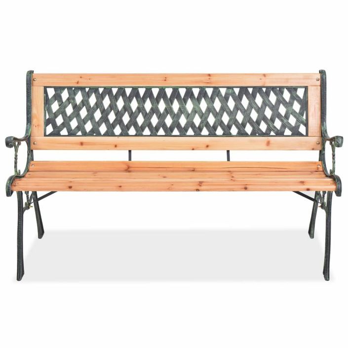 Banc de jardin 122 cm Bois 2 - Photo n°2