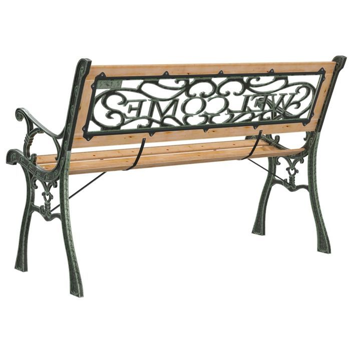 Banc de jardin 122 cm Bois de sapin massif - Photo n°6