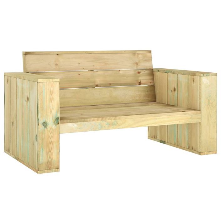 Banc de jardin 139 cm Bois de pin imprégné - Photo n°1