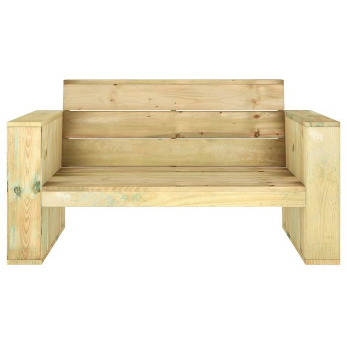 Banc de jardin 139 cm Bois de pin imprégné - Photo n°3