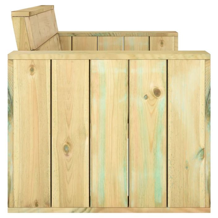 Banc de jardin 139 cm Bois de pin imprégné - Photo n°4