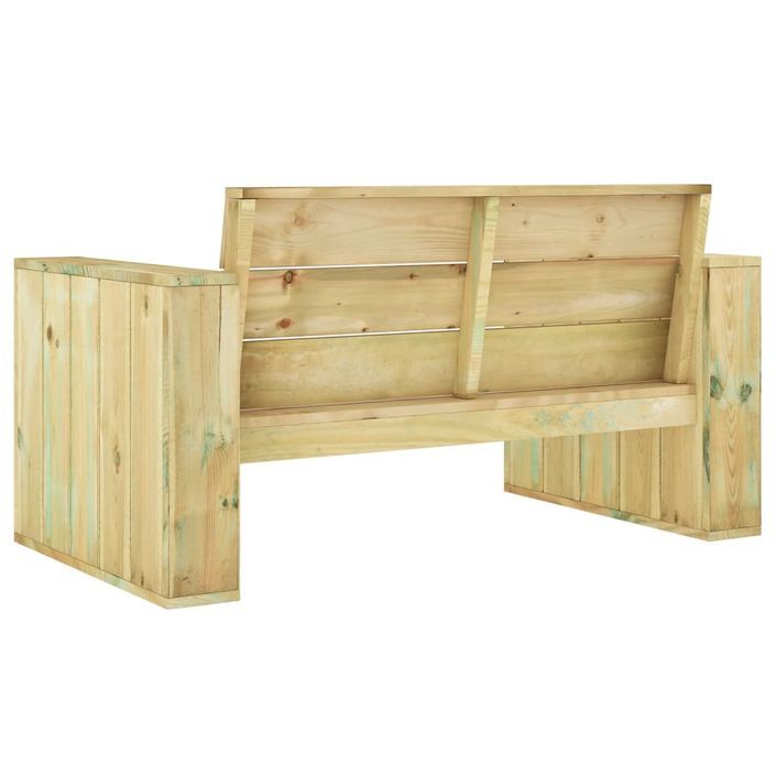 Banc de jardin 139 cm Bois de pin imprégné - Photo n°5