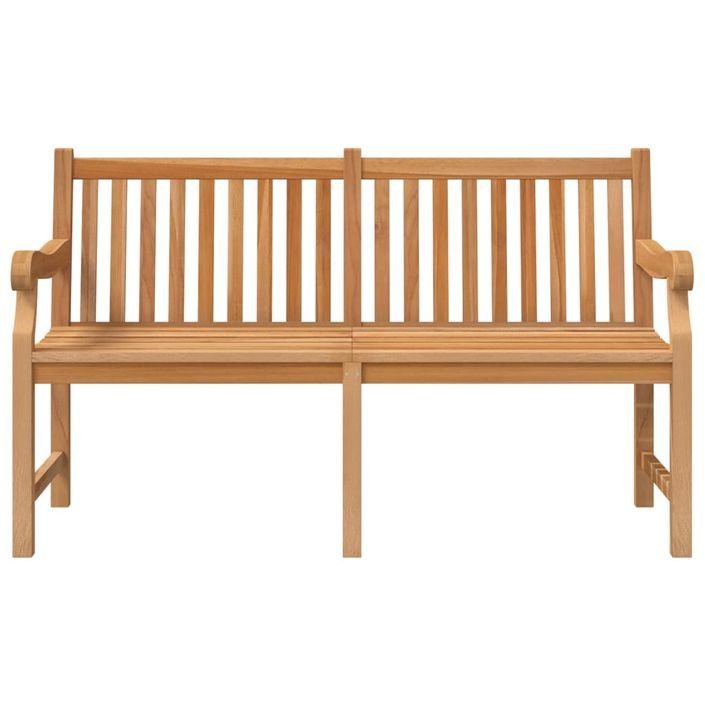 Banc de jardin 150 cm bois de teck massif - Photo n°3