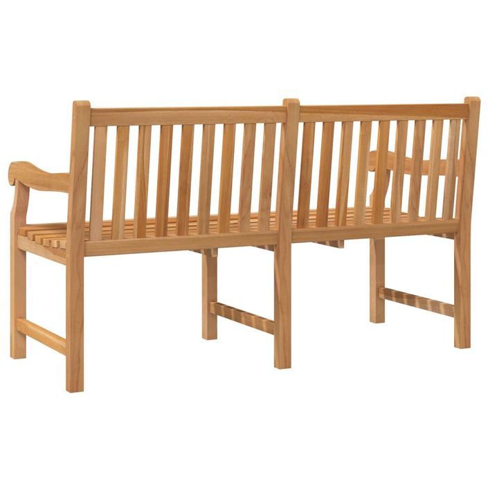 Banc de jardin 150 cm bois de teck massif - Photo n°5