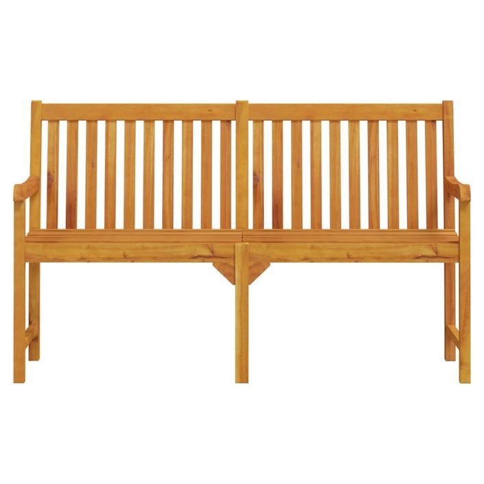 Banc de jardin 150 cm Bois solide d'acacia - Photo n°3