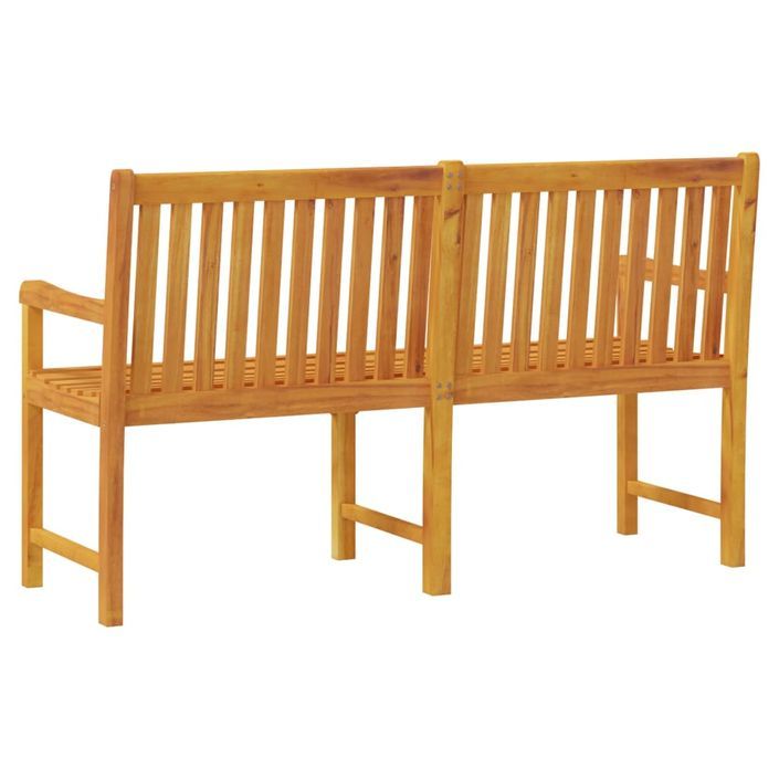 Banc de jardin 150 cm Bois solide d'acacia - Photo n°5