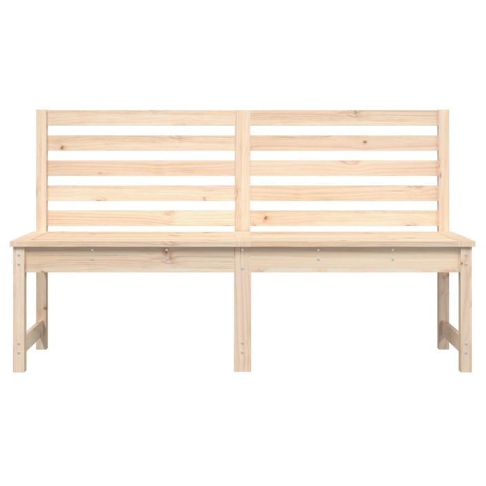 Banc de jardin 157,5 cm bois massif de pin - Photo n°4