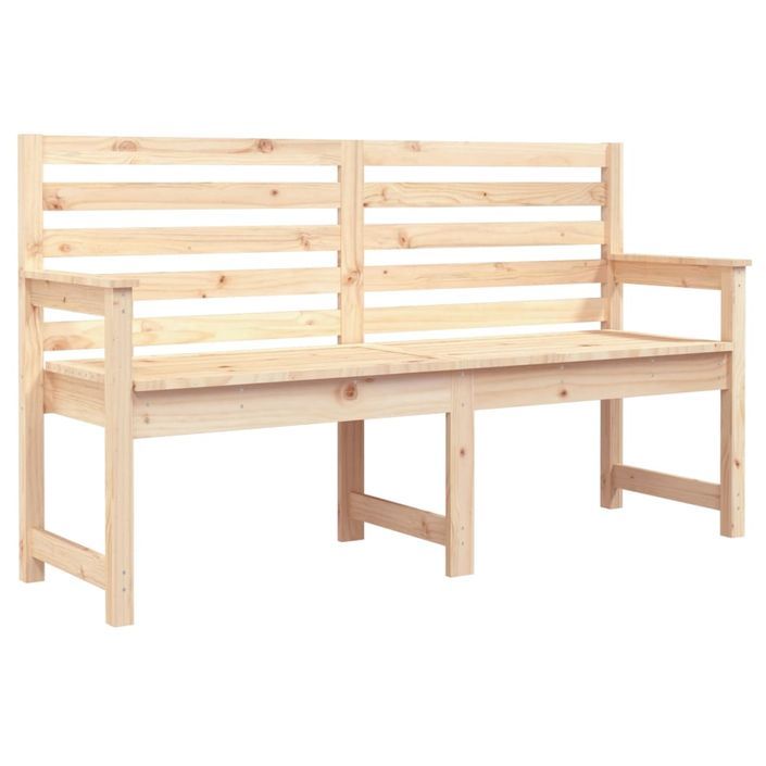 Banc de jardin 159,5x48x91,5 cm bois massif de pin - Photo n°1