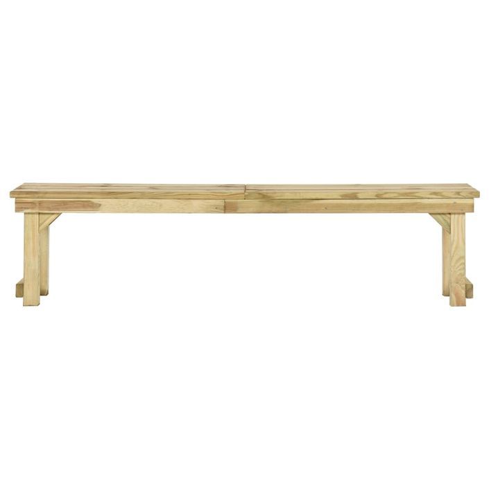 Banc de jardin 180 cm Bois de pin imprégné - Photo n°4