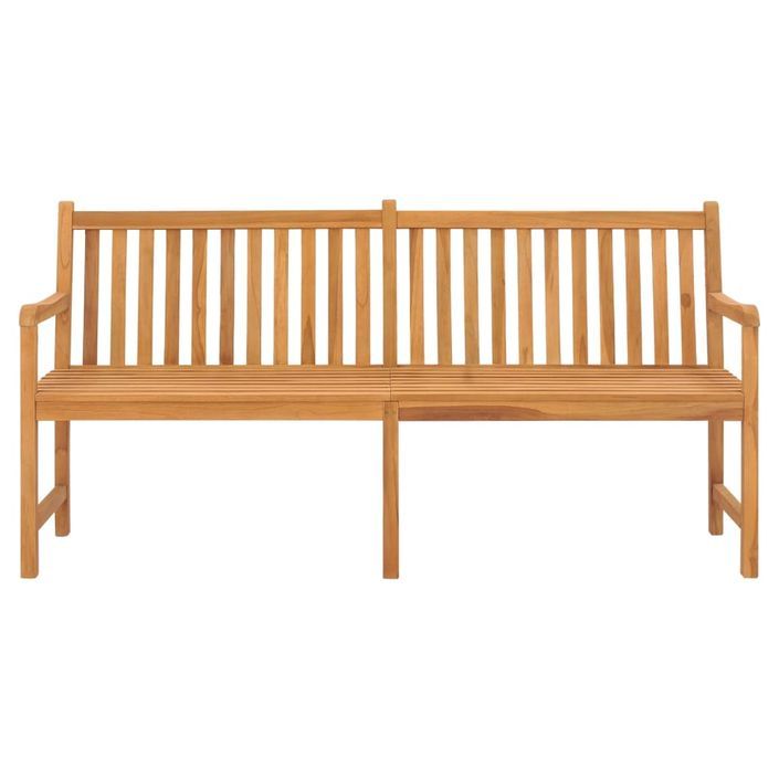 Banc de jardin 180 cm Bois de teck solide - Photo n°2