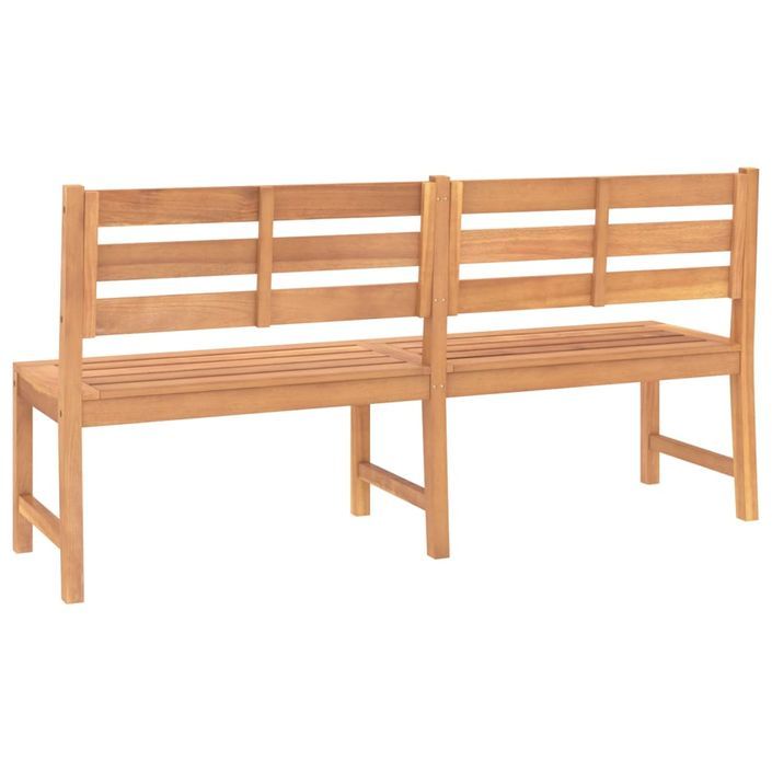 Banc de jardin 180 cm bois de teck solide - Photo n°5