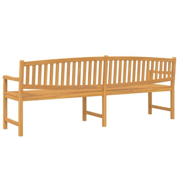 Banc de jardin 228x59,5x90 cm bois de teck solide - Photo n°5