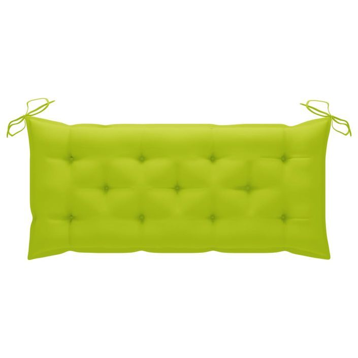 Banc de jardin avec coussin 120 cm Bambou 11 - Photo n°8