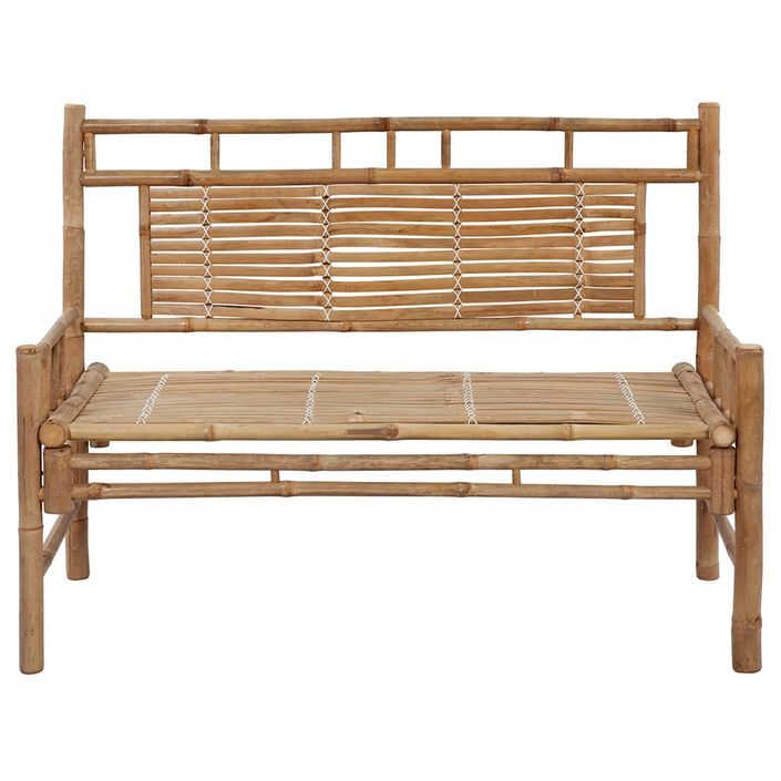 Banc de jardin avec coussin 120 cm Bambou 26 - Photo n°3