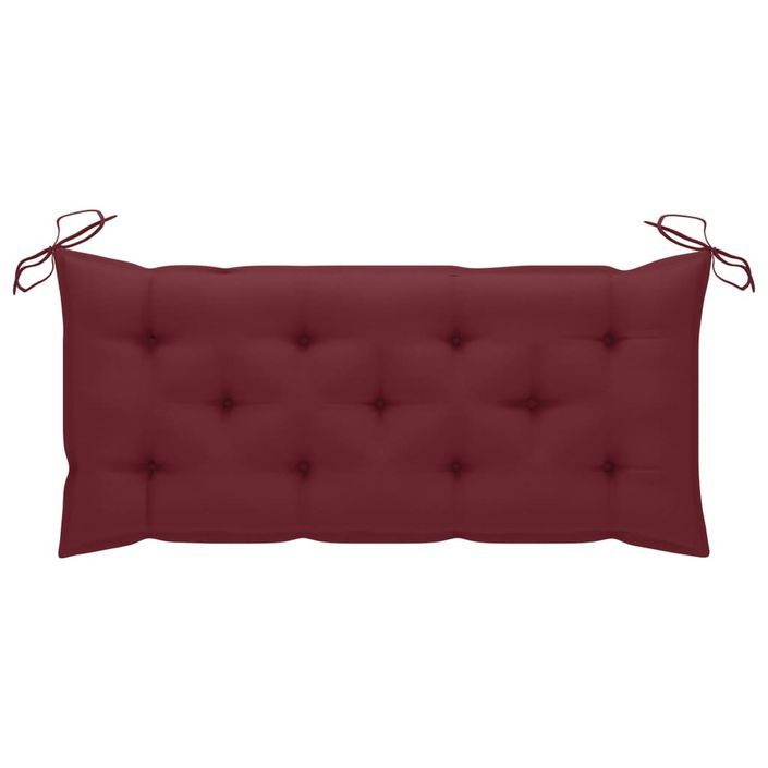 Banc de jardin avec coussin 120 cm Bambou 26 - Photo n°8