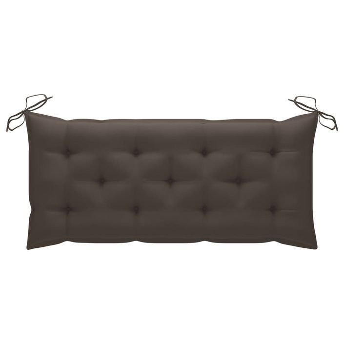 Banc de jardin avec coussin 120 cm Bambou 9 - Photo n°8