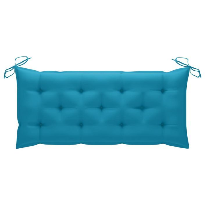 Banc de jardin avec coussin 120 cm Bambou 23 - Photo n°8