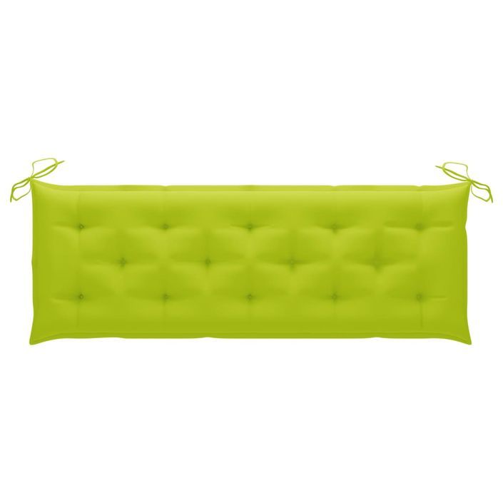 Banc de jardin avec coussin 157 cm Bois d'acacia massif 10 - Photo n°6