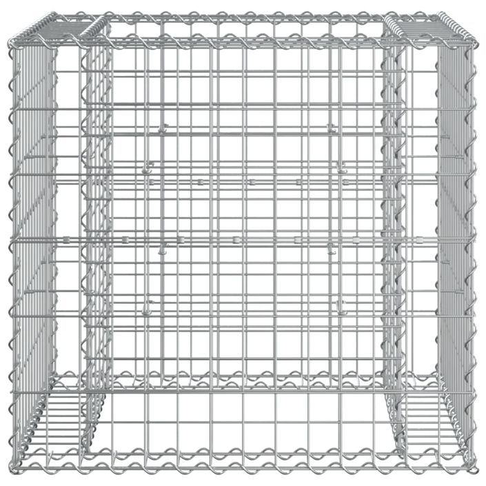 Banc de jardin avec panier en gabion bois massif de douglas - Photo n°6