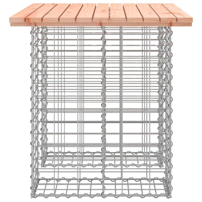 Banc de jardin design gabion 100x70x72cm bois massif de douglas - Photo n°4