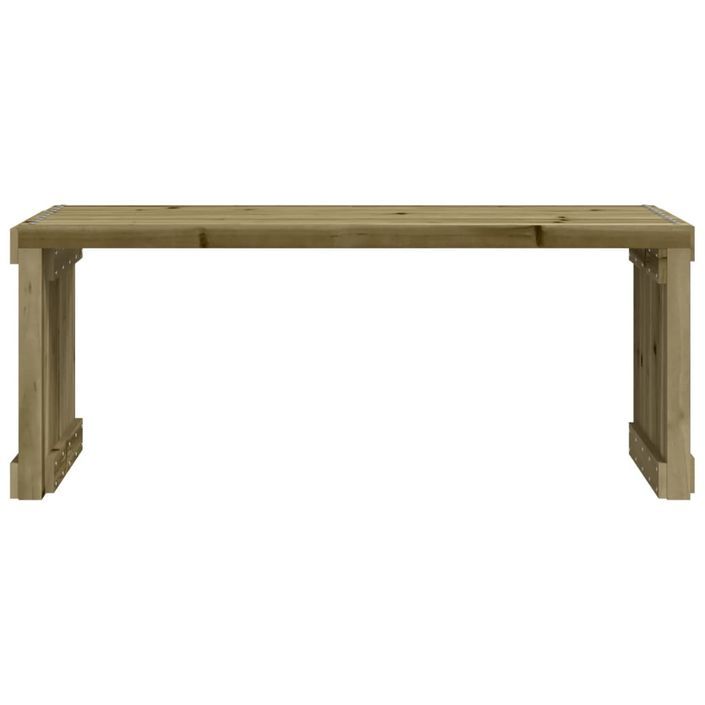 Banc de jardin extensible 212,5x40,5x45 cm bois de pin imprégné - Photo n°4