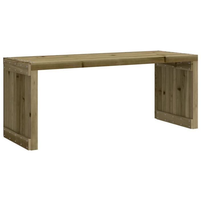 Banc de jardin extensible 212,5x40,5x45 cm bois de pin imprégné - Photo n°5