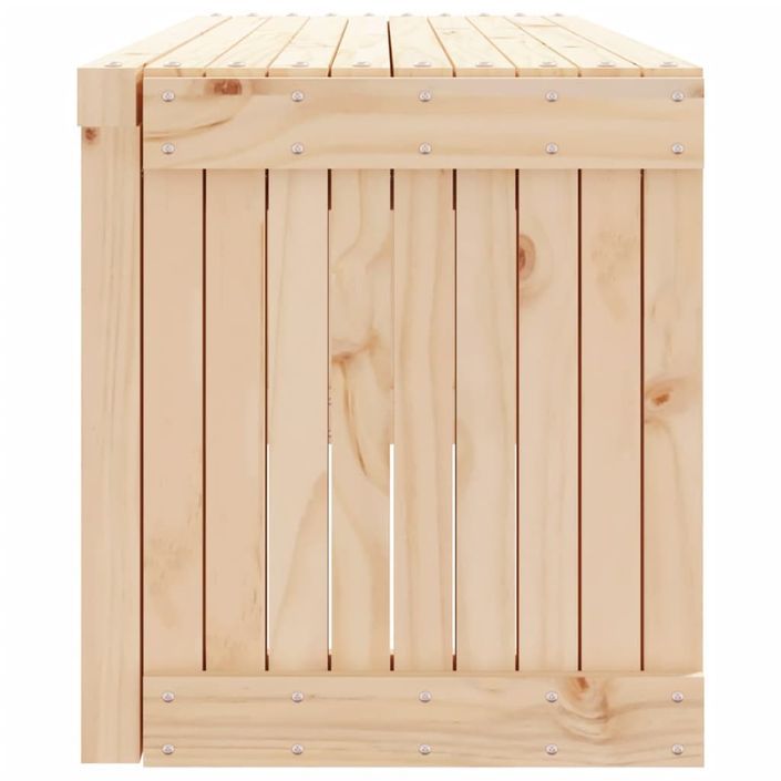 Banc de jardin extensible 212,5x40,5x45 cm bois massif de pin - Photo n°6