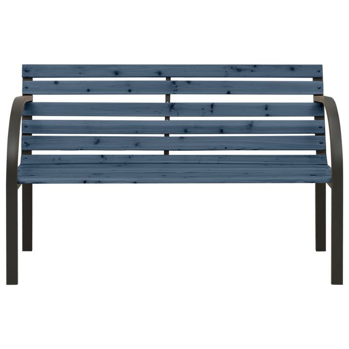 Banc de jardin pour enfants 81 cm Bois de pin chinois Gris - Photo n°2