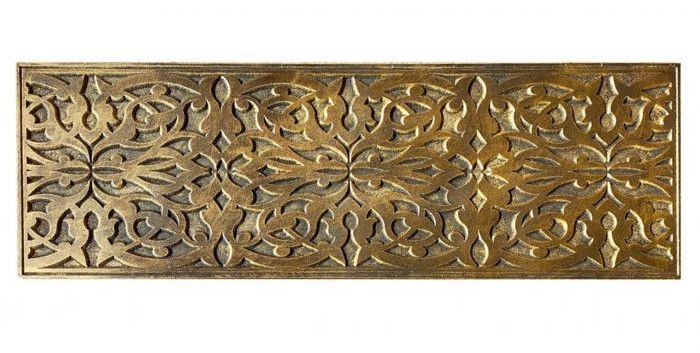 Banc de rangement 2 tiroirs bois bronze Adidja 140 cm - Photo n°5