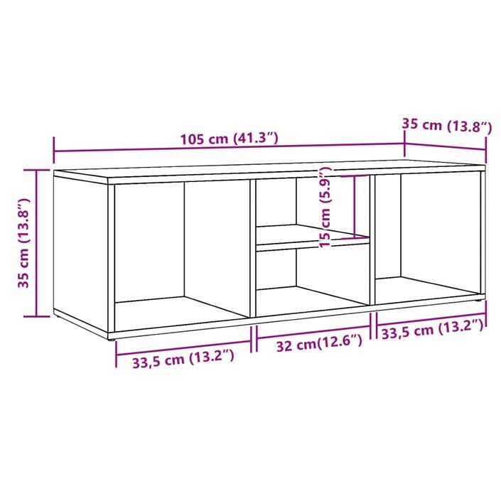 Banc de rangement à chaussures vieux bois 105x35x35 cm - Photo n°9