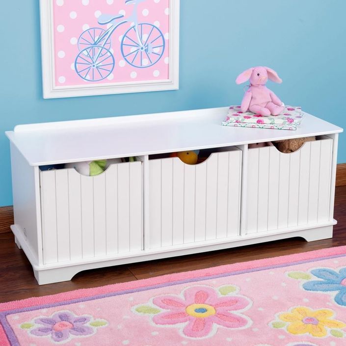 Banc de rangement blanc Kidkraft 14564 - Photo n°2