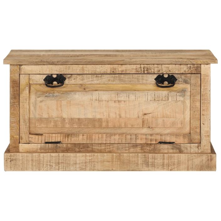 Banc de rangement de chaussures 85x40x45 cm Bois de manguier - Photo n°2