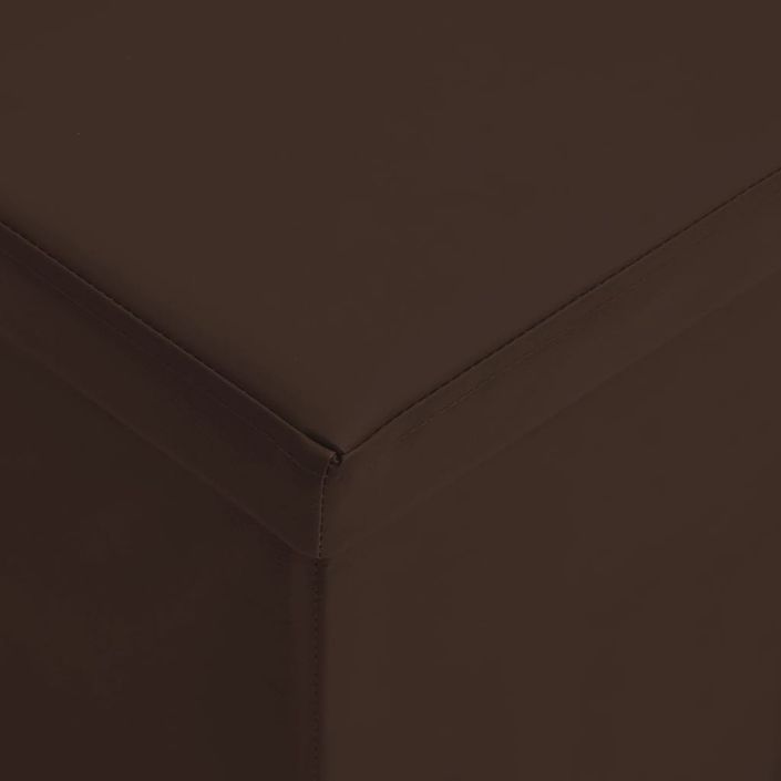 Banc de rangement pliable Marron PVC - Photo n°6