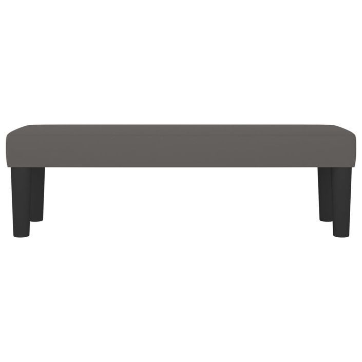 Banc Gris 100x30x30 cm Similicuir - Photo n°3