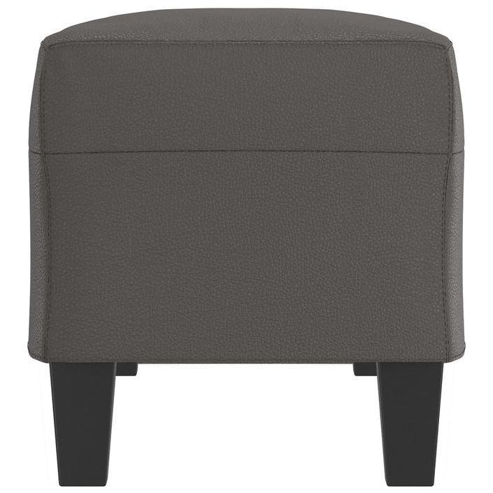 Banc Gris 100x35x41 cm Similicuir - Photo n°4