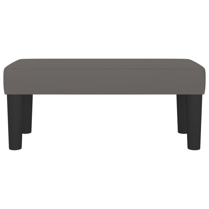 Banc Gris 70x30x30 cm Similicuir - Photo n°3