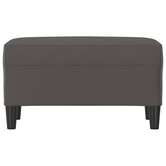 Banc Gris 70x35x41 cm Similicuir - Photo n°3