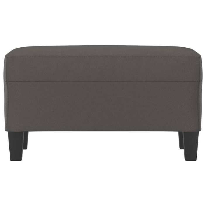 Banc Gris 70x35x41 cm Similicuir - Photo n°3