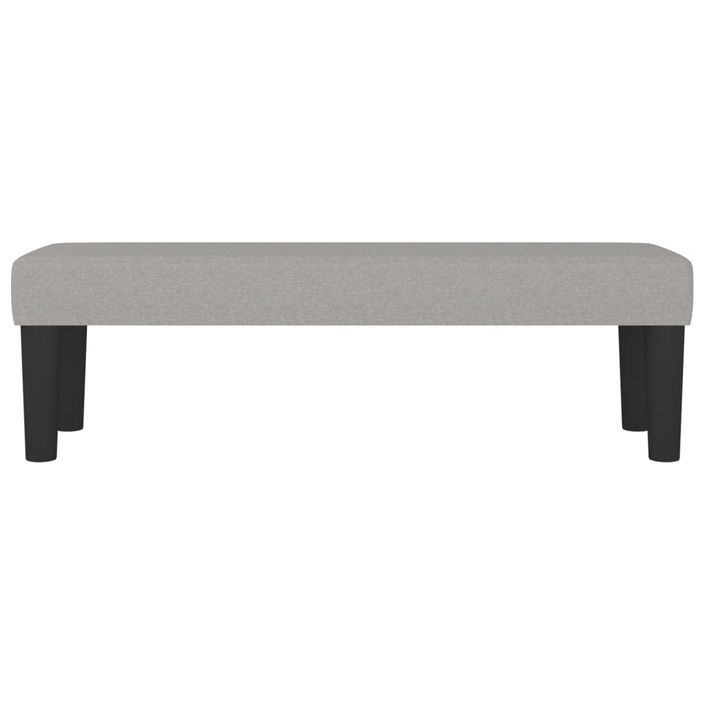 Banc Gris clair 100x30x30 cm Tissu - Photo n°3