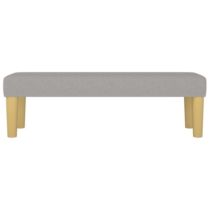 Banc Gris clair 100x30x30 cm Tissu - Photo n°3