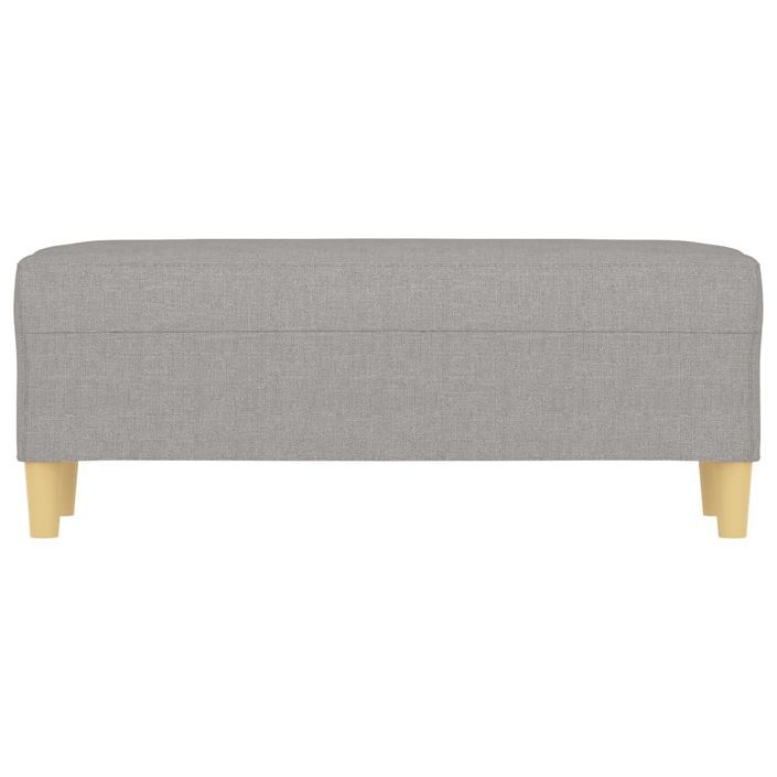 Banc Gris clair 100x35x41 cm Tissu - Photo n°3