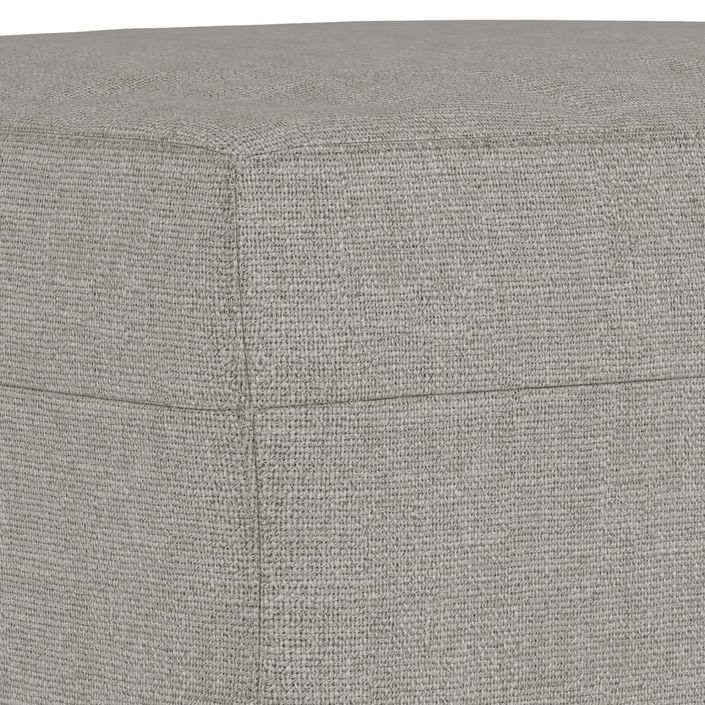 Banc Gris clair 100x35x41 cm Tissu - Photo n°5